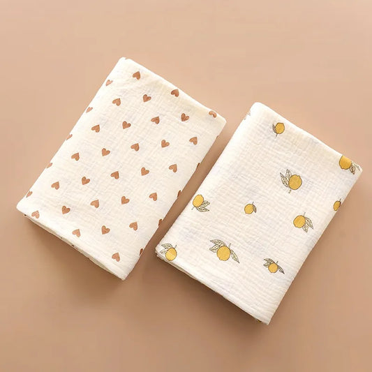 Manta Muselina 100% algodón para Recién Nacidos: ¡Ideal para el todo el año y esencial para mamá y bebé!"