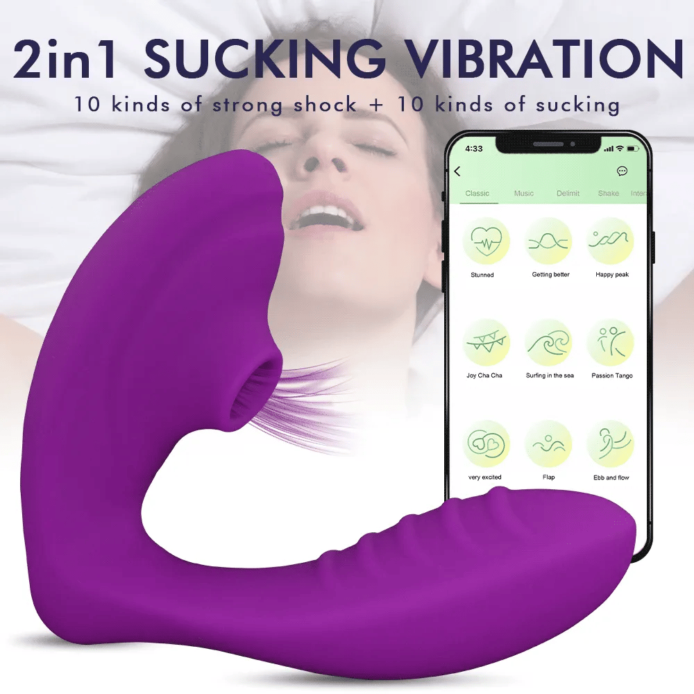 Vibrador y succionador de vagina